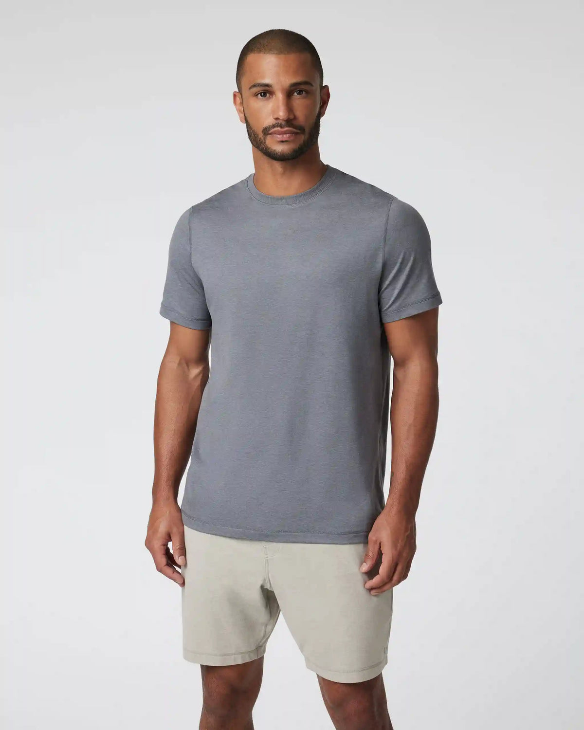 Short Sleeve Ponto Performance Tee | Zinc Heather