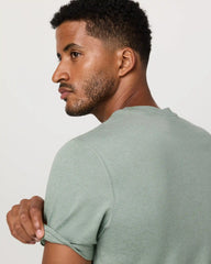 Short Sleeve Ponto Performance Tee | Thyme Heather