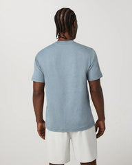 Short Sleeve Ponto Performance Tee | Foggy Blue Heather
