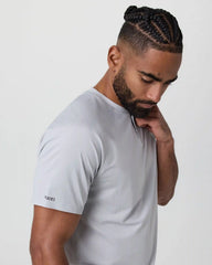 Short Sleeve Viewpoint Henley | Sky Grey