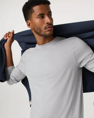 Long Sleeve Ponto Performance Tee | Frost Grey Heather