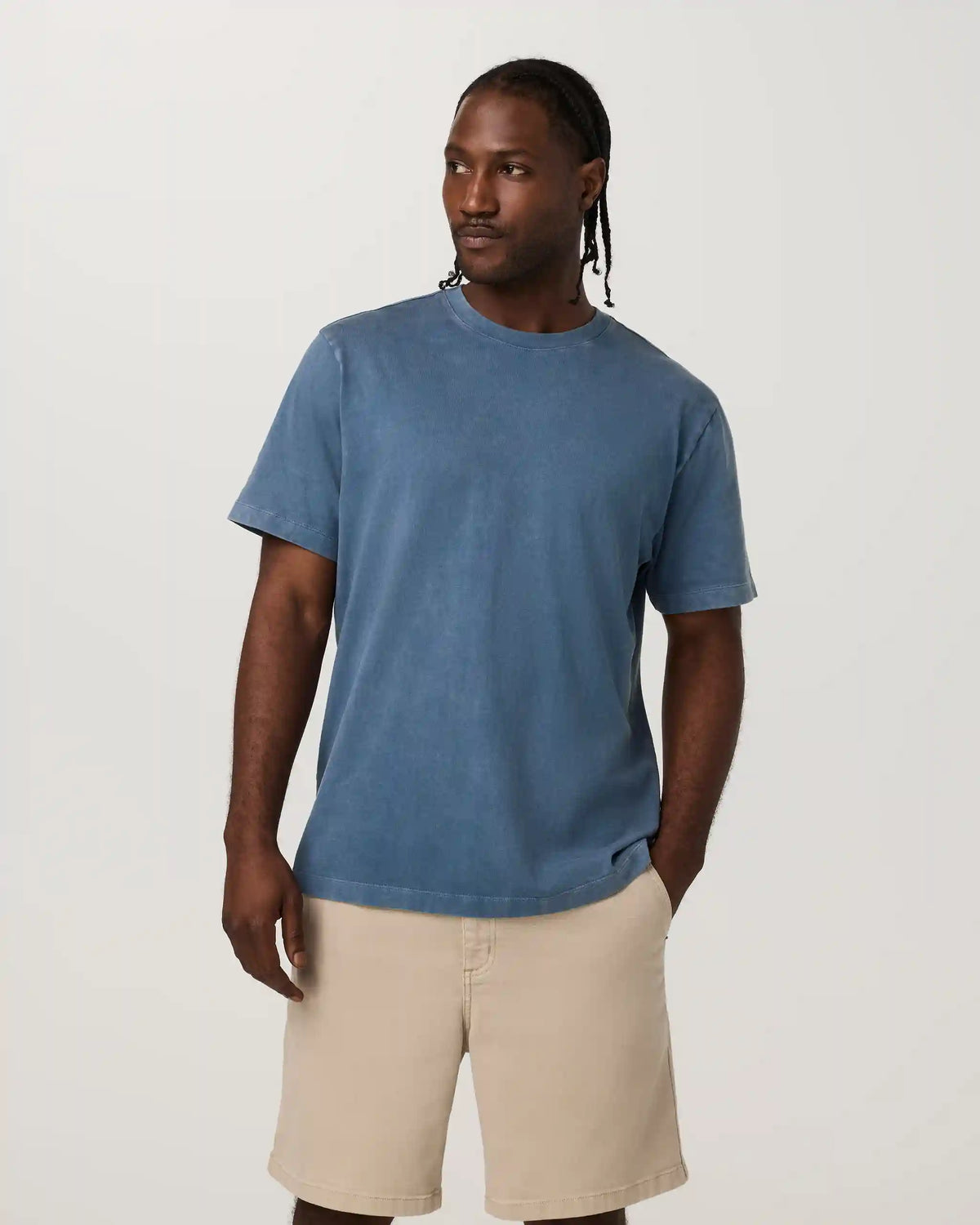 Short Sleeve Vuori Heavyweight Tee - Relaxed Fit | Nautical Garment Dye