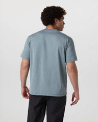 Short Sleeve Ponto Tee - Relaxed Fit | Dusty Blue Heather