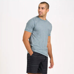 Tradewind Performance Tee | Steel Blue Heather