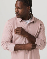 Long Sleeve Knit Oxford Button Down - Classic Fit | Mauve