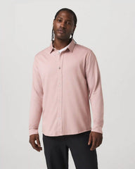Long Sleeve Knit Oxford Button Down - Classic Fit | Mauve