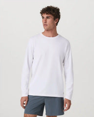 Long Sleeve Tuvalu Tee | White