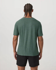 Short Sleeve Strato Tech Tee - Relaxed Fit | Agate Green Heather