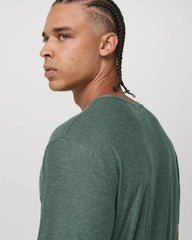 Short Sleeve Strato Tech Tee - Relaxed Fit | Agate Green Heather