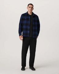 Long Sleeve Flannel Button Down Shirt | Blue Coast