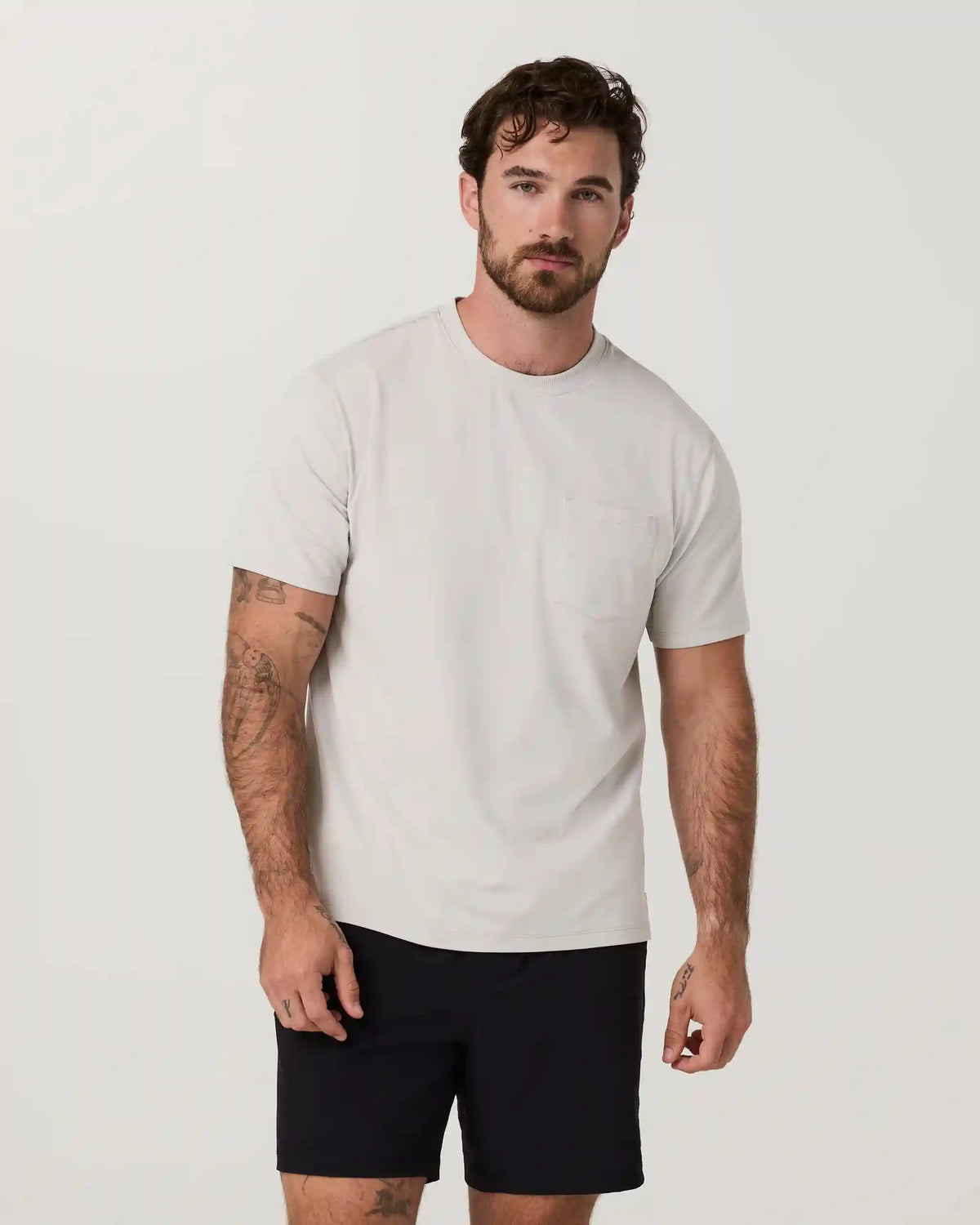 Short Sleeve Ponto Pocket Tee - Relaxed Fit | Suede