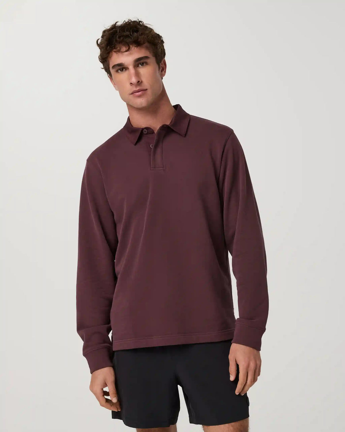 Long Sleeve Cypress Rugby | Boysenberry