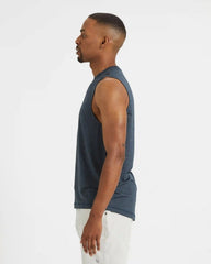 Zephyr Muscle Tee | Indigo Heather