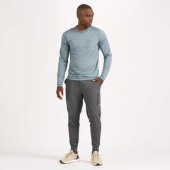Long-Sleeve Tradewind Performance Tee | Steel Blue Heather