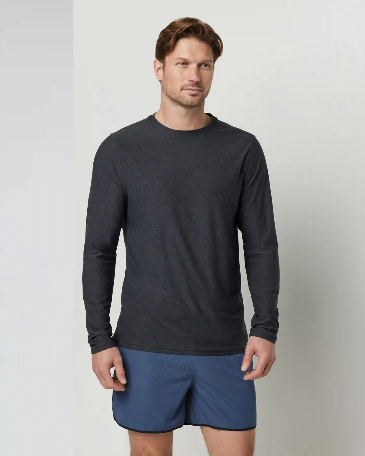 Long Sleeve Strato Tech Tee | Charcoal Heather