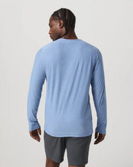 Long Sleeve Strato Tech Tee | Isle Blue Heather