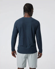 Long Sleeve Strato Tech Tee | Navy Heather