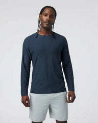Long Sleeve Strato Tech Tee | Navy Heather