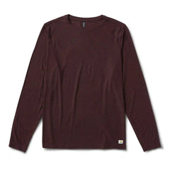 Long Sleeve Strato Tech Tee | Oxblood Heather