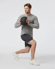 Long Sleeve Strato Tech Tee | Heather Grey