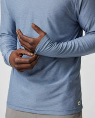 Long Sleeve Strato Tech Tee | Chambray Heather