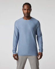 Long Sleeve Strato Tech Tee | Chambray Heather