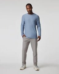 Long Sleeve Strato Tech Tee | Chambray Heather