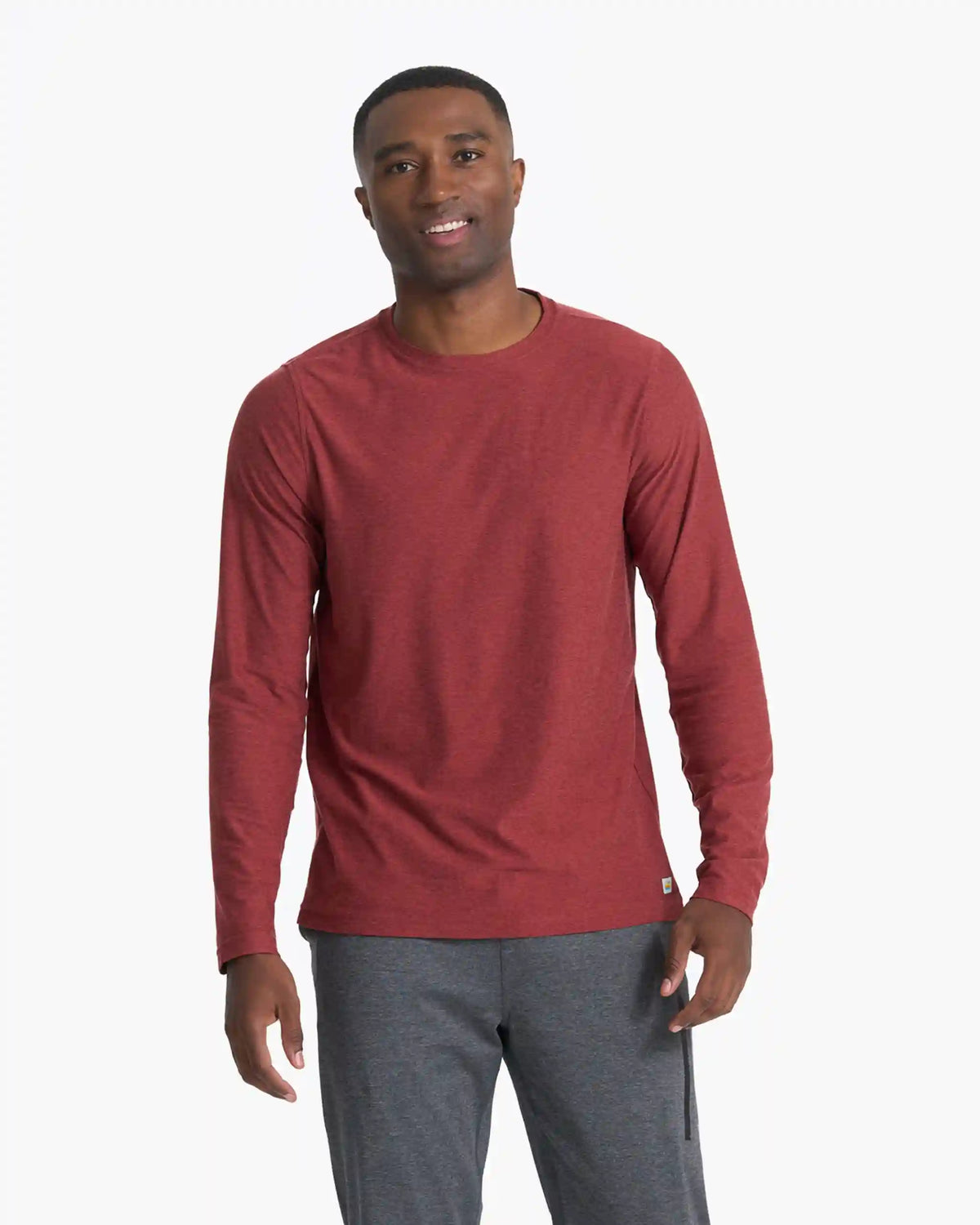 Long Sleeve Strato Tech Tee | Currant Heather