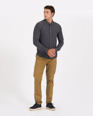 Long Sleeve Ace Button-Down | Charcoal
