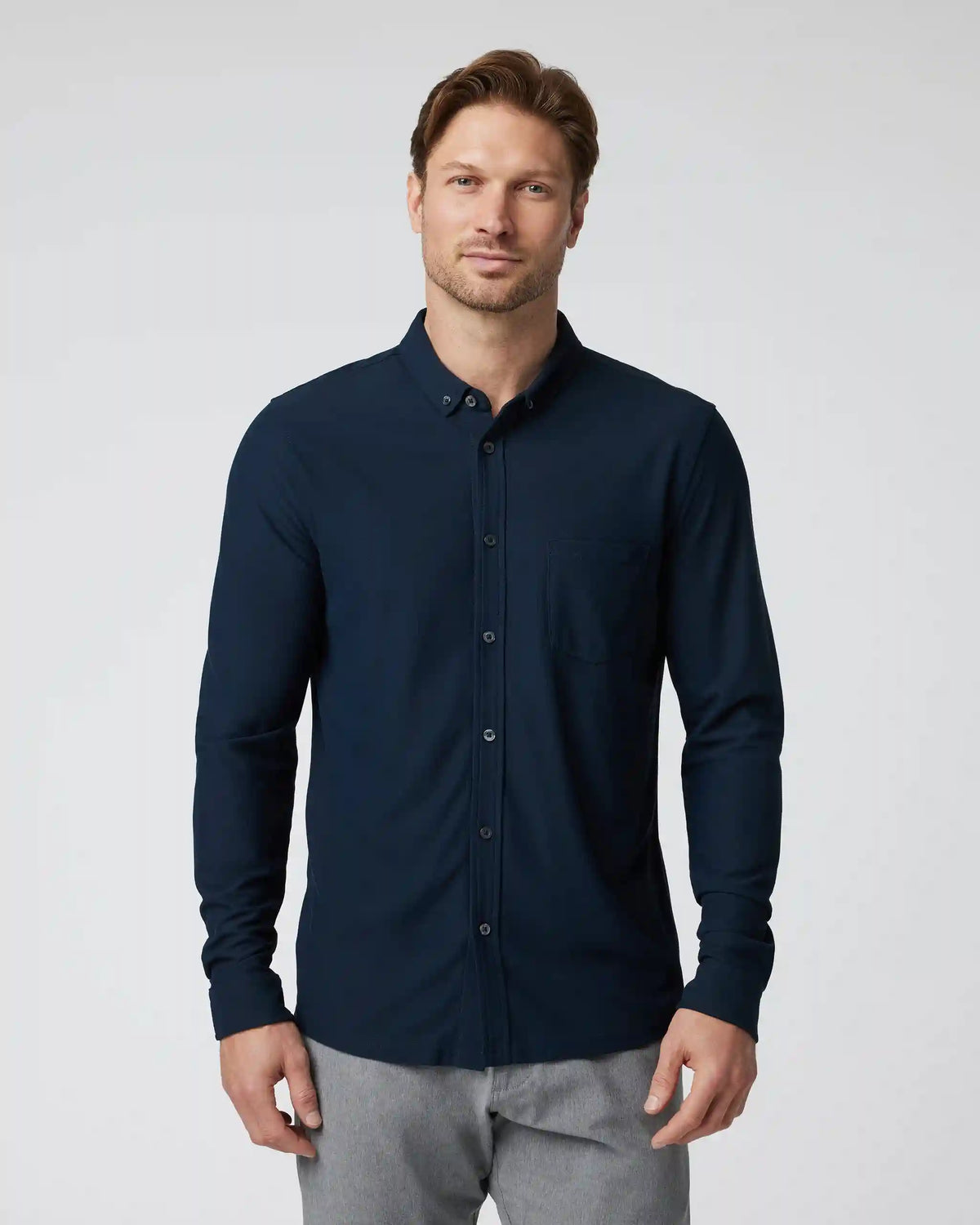Long Sleeve Ace Button-Down | Ink