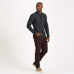 Long Sleeve Strato Button-Down | Charcoal Heather