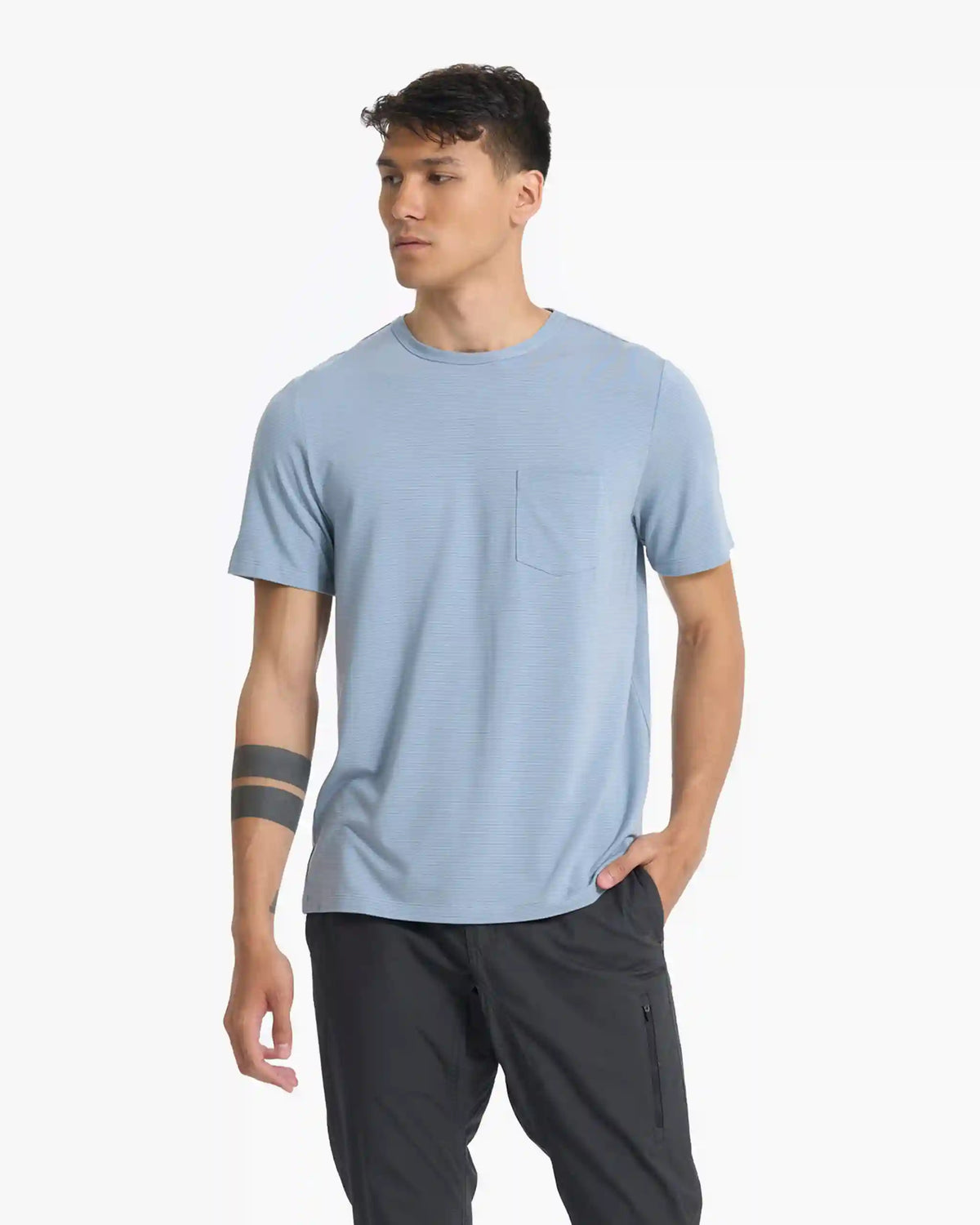 Linear Tech Tee | Light Cloud