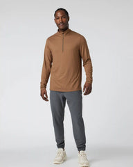 Ease Performance Half Zip 2.0 | Pecan Heather