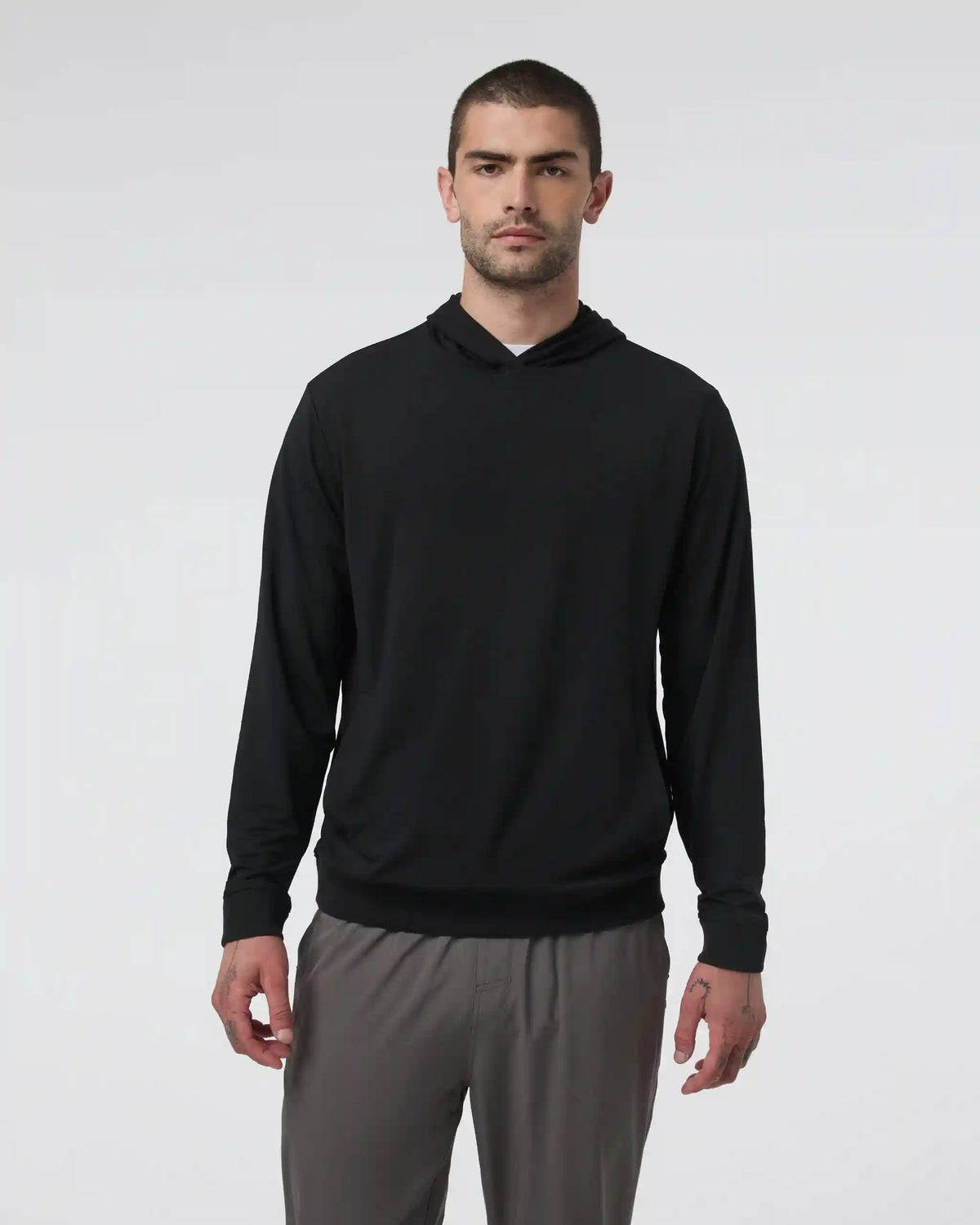 Double Mesh Hoodie | Black