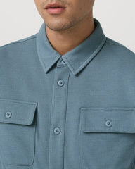 Waffle Shirt Jacket | Abyss