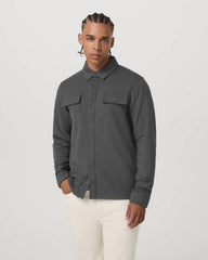 Waffle Shirt Jacket | Dark Pewter