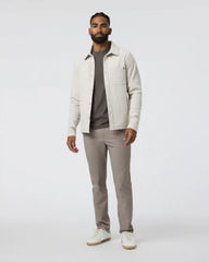 Beldon Shirt Jacket Knit Twill | Oatmeal