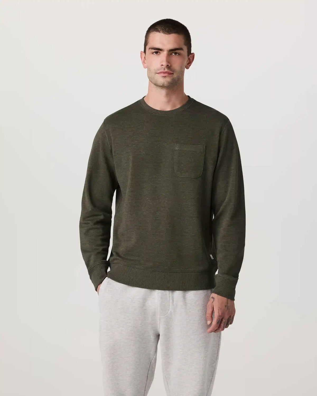 Jeffreys Crew 2.0 | Olive Heather