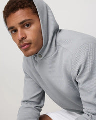 Tech Waffle Pullover Hoodie | Sea Fog