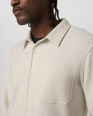 Beach Fleece Shirt Jacket | Bone Heather