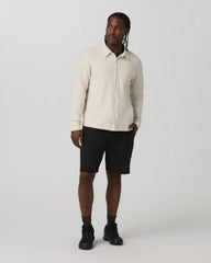 Beach Fleece Shirt Jacket | Bone Heather