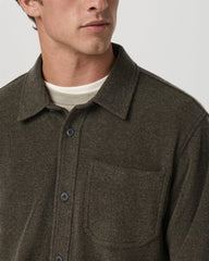 Beach Fleece Shirt Jacket | Dark Oregano Heather