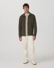 Beach Fleece Shirt Jacket | Dark Oregano Heather