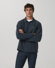 Beach Fleece Shirt Jacket | Ink Heather