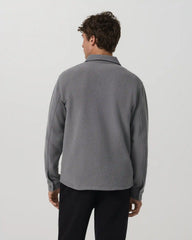 Beach Fleece Shirt Jacket | Pinecone Heather