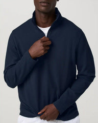Lightweight Tech Waffle Quarter Zip | Ink