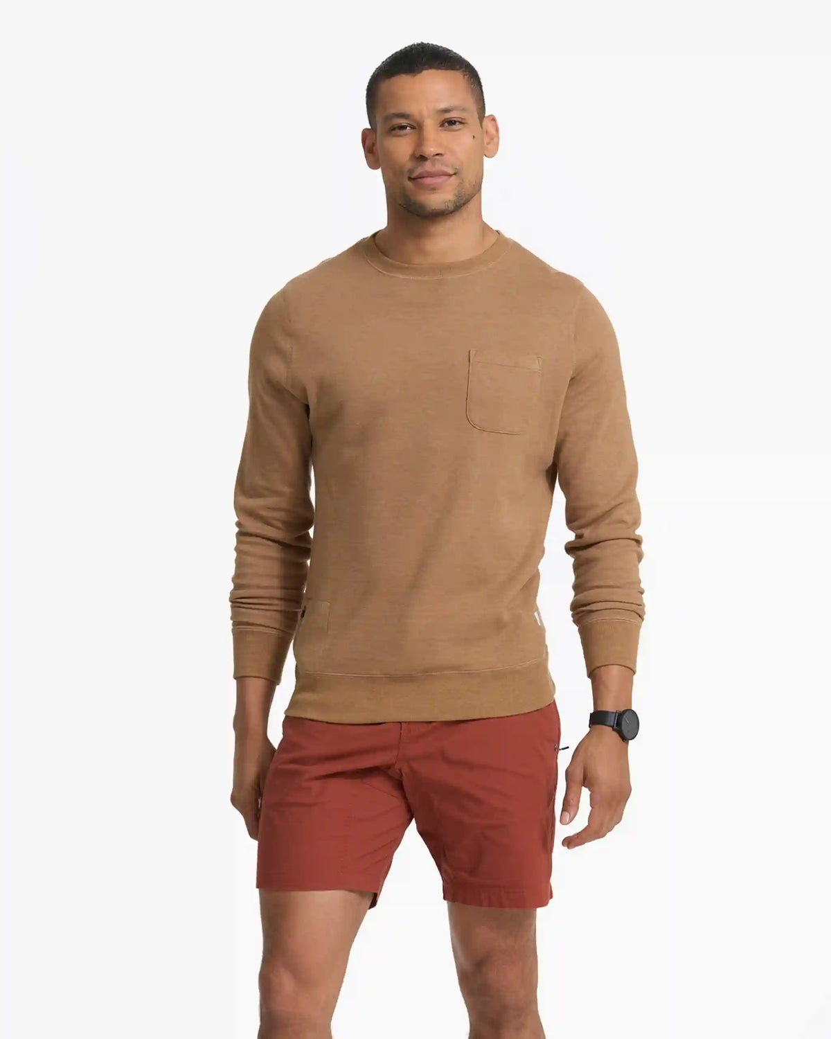 Jeffreys Pullover | Camel Heather