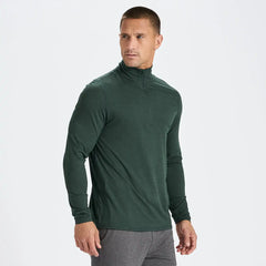 Ease Performance Half Zip | Blackened Green Heather