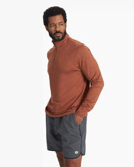 Ease Performance Half Zip | Copper Heather