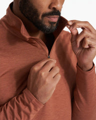 Ease Performance Half Zip | Copper Heather